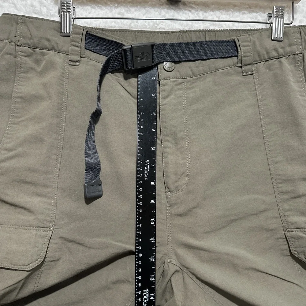 The North Face Men's Pants Size XL Brown Belted Nylon Convertible Hiking Cargo‎